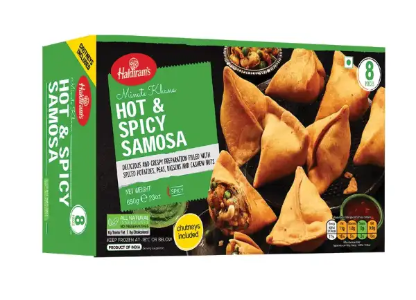 Haldirams Hot Spicy Samosa 650g - 8 pc